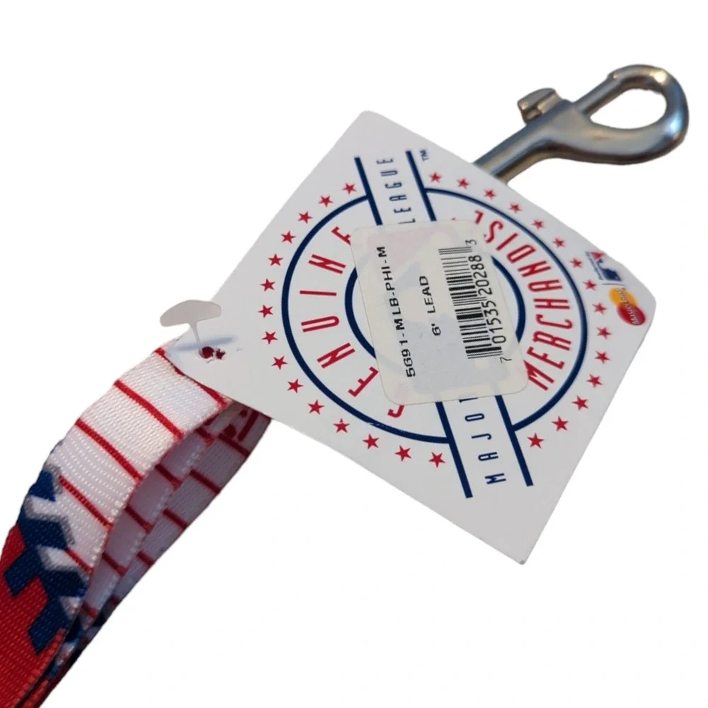 Philadelphia Phillies MLB Premium Officially Licensed Dog Lead Leash NEW HUNTER